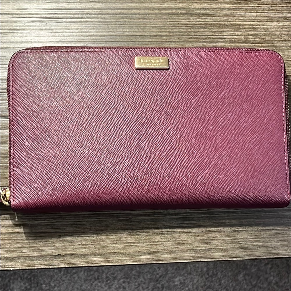 Kate Spade Plum Zip Wallet